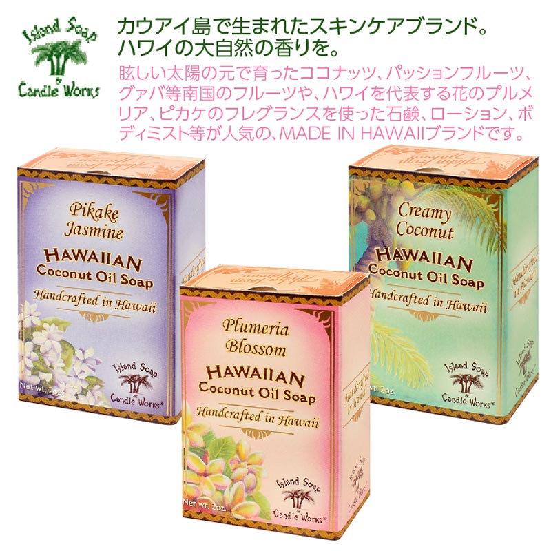 Island Soap & Candle worksココナッツソープ3個セット